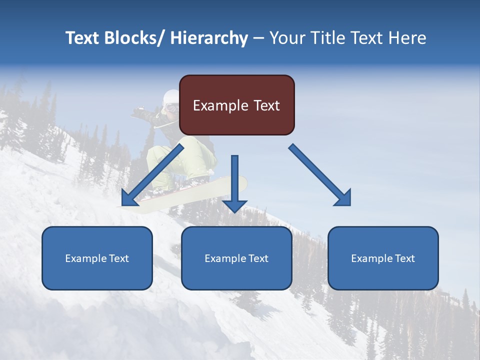 Holiday Blue Sun PowerPoint Template