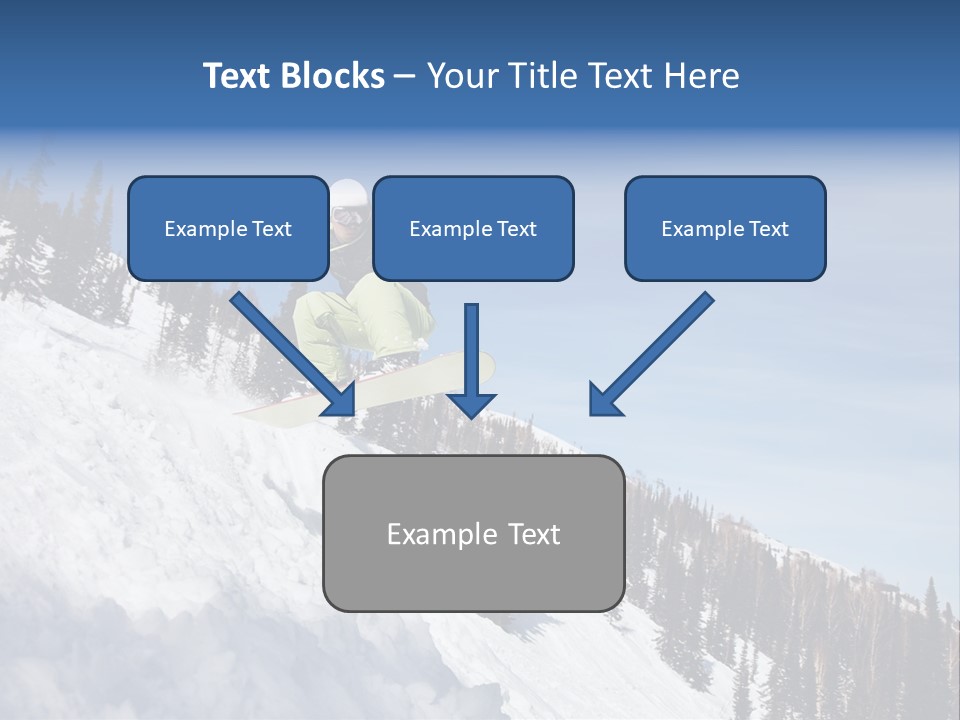Holiday Blue Sun PowerPoint Template