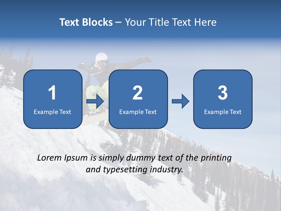 Holiday Blue Sun PowerPoint Template