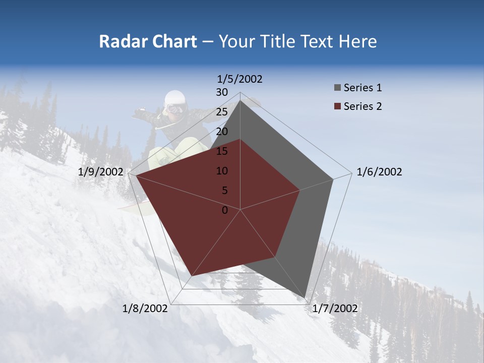 Holiday Blue Sun PowerPoint Template