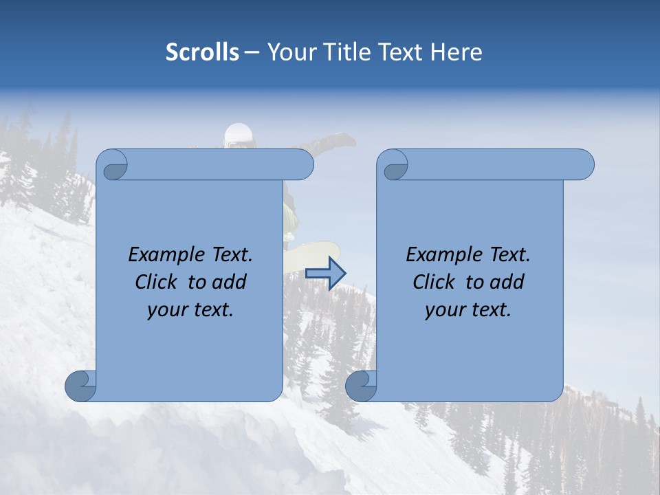 Holiday Blue Sun PowerPoint Template