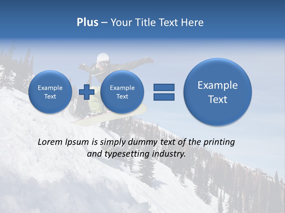 Holiday Blue Sun PowerPoint Template