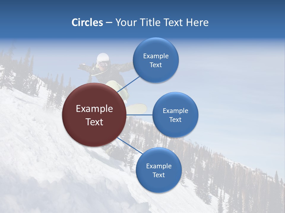 Holiday Blue Sun PowerPoint Template