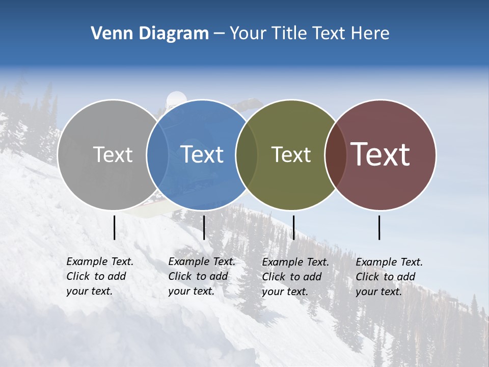 Holiday Blue Sun PowerPoint Template