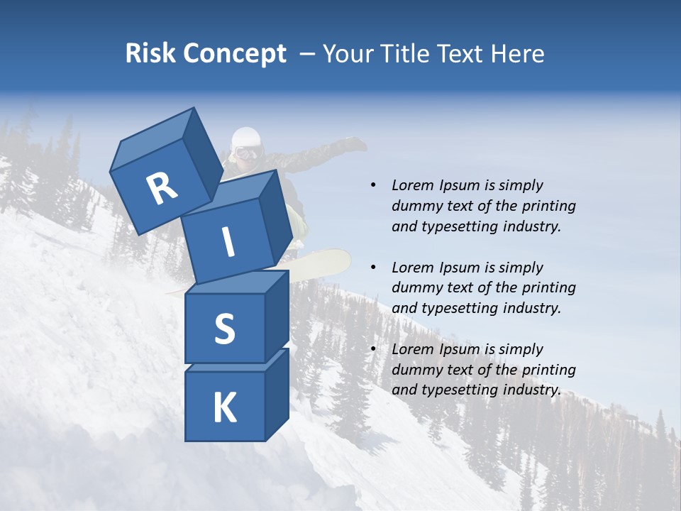 Holiday Blue Sun PowerPoint Template