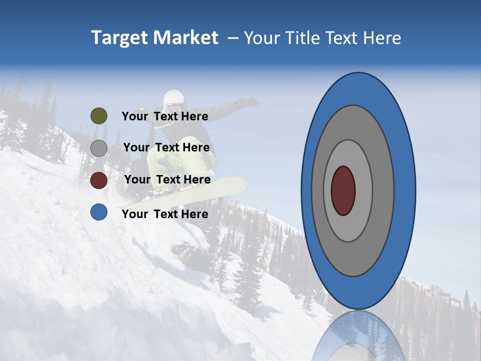 Holiday Blue Sun PowerPoint Template