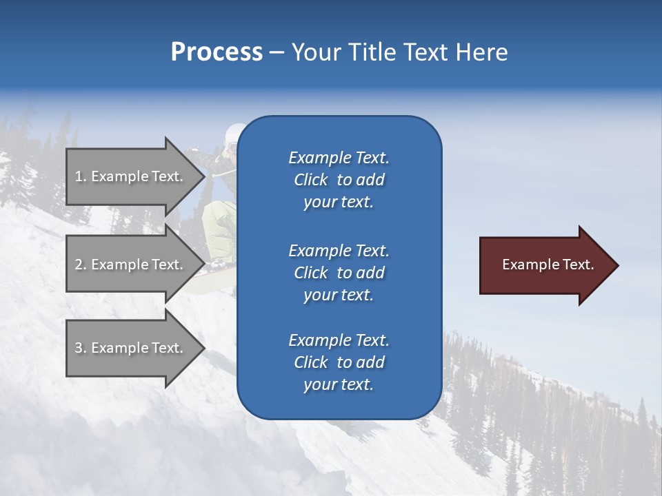 Holiday Blue Sun PowerPoint Template