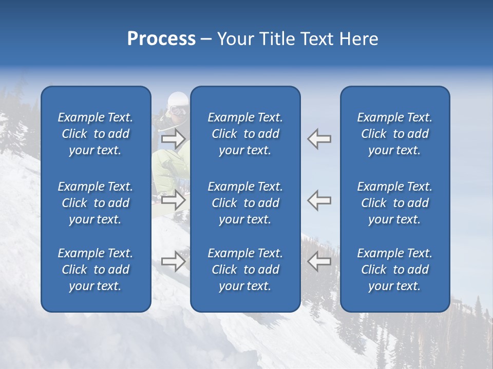 Holiday Blue Sun PowerPoint Template