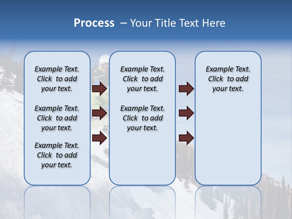 Holiday Blue Sun PowerPoint Template