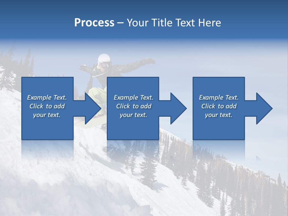 Holiday Blue Sun PowerPoint Template