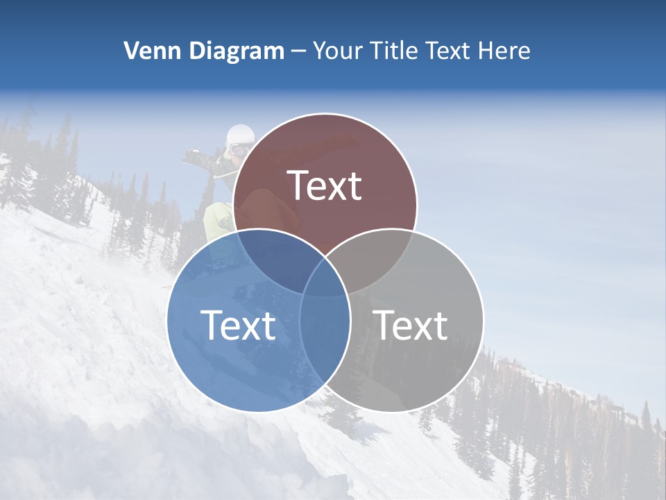 Holiday Blue Sun PowerPoint Template