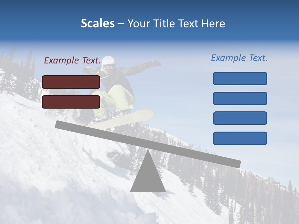 Holiday Blue Sun PowerPoint Template