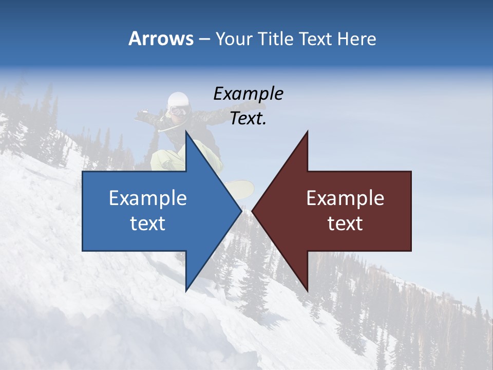 Holiday Blue Sun PowerPoint Template