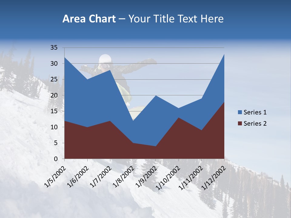Holiday Blue Sun PowerPoint Template