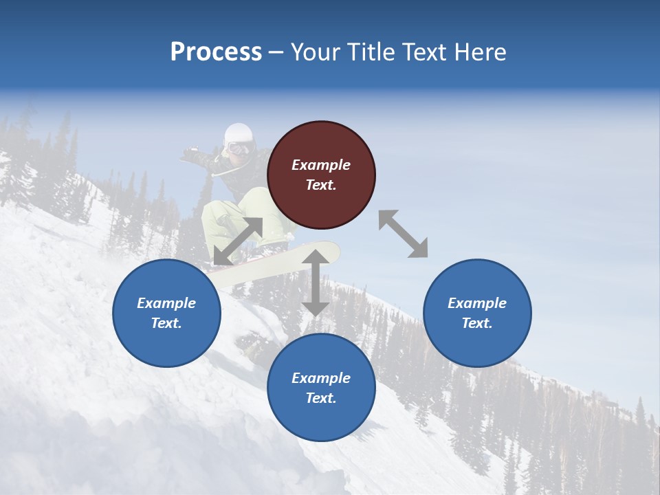 Holiday Blue Sun PowerPoint Template