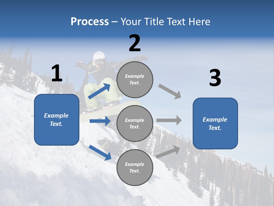 Holiday Blue Sun PowerPoint Template