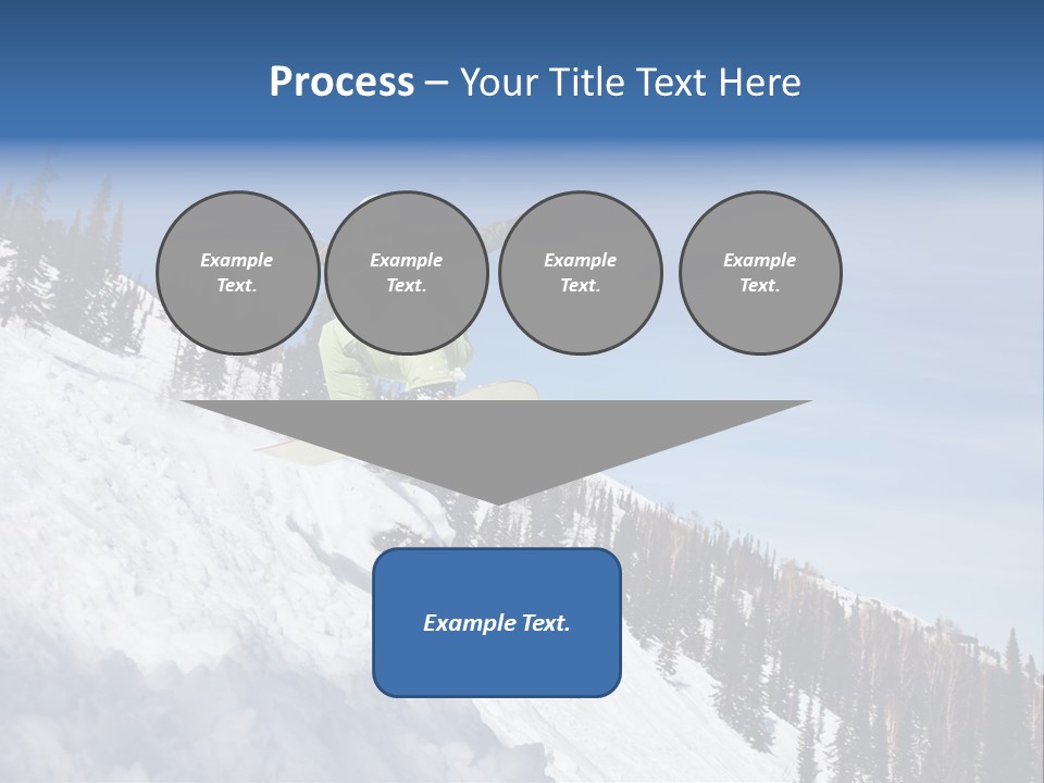 Holiday Blue Sun PowerPoint Template