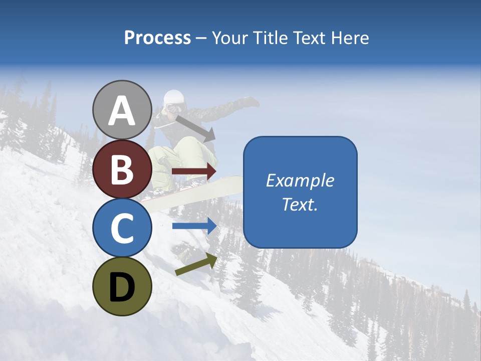 Holiday Blue Sun PowerPoint Template