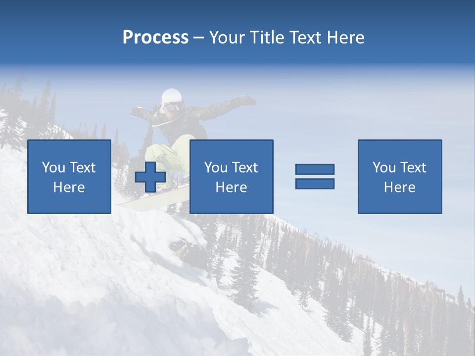 Holiday Blue Sun PowerPoint Template