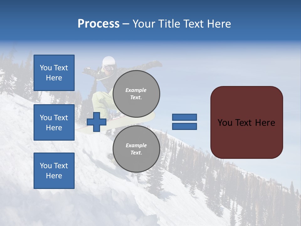 Holiday Blue Sun PowerPoint Template