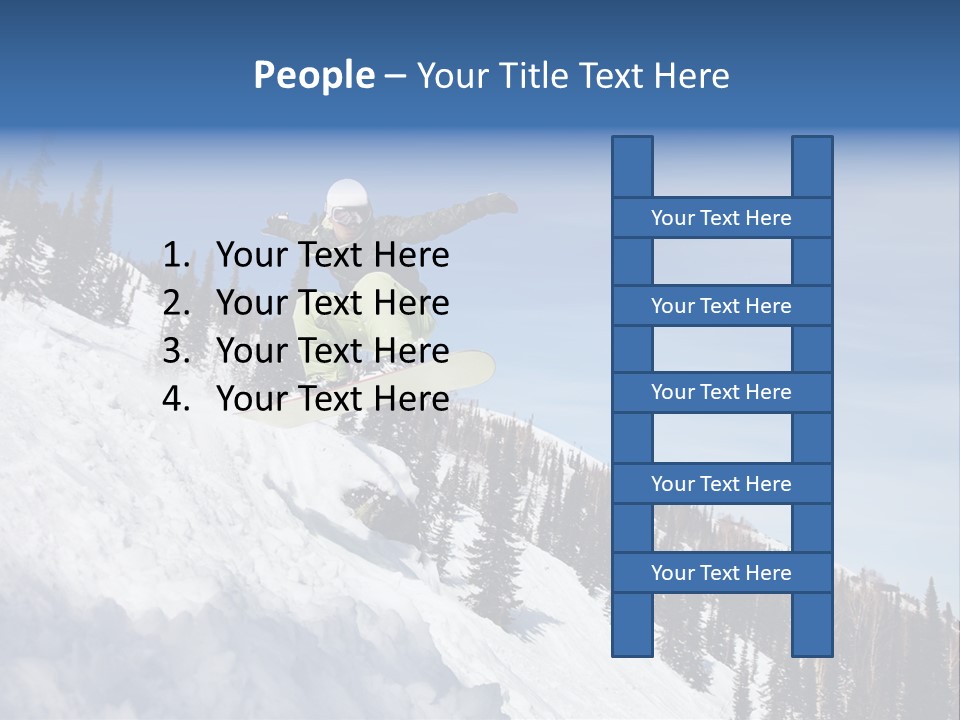 Holiday Blue Sun PowerPoint Template