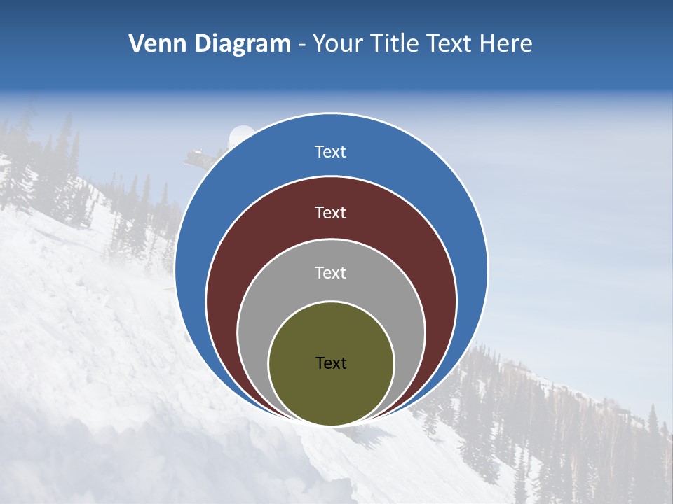 Holiday Blue Sun PowerPoint Template