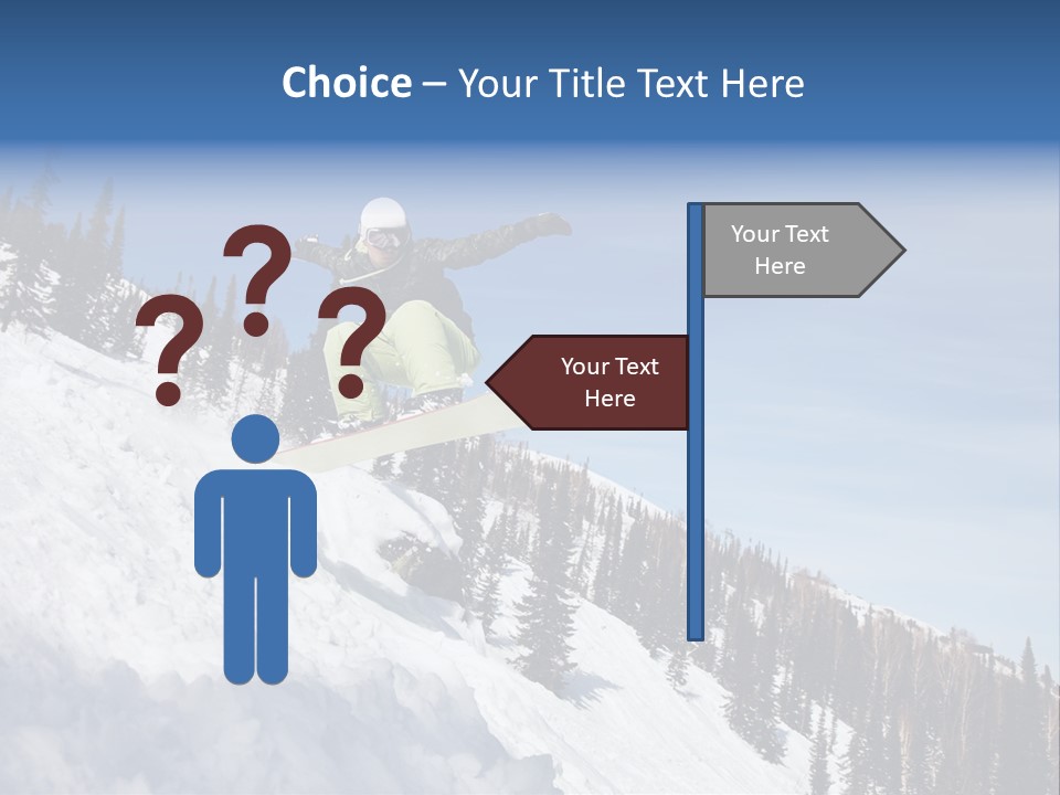 Holiday Blue Sun PowerPoint Template