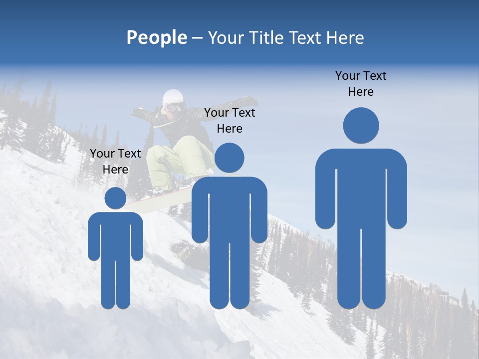 Holiday Blue Sun PowerPoint Template