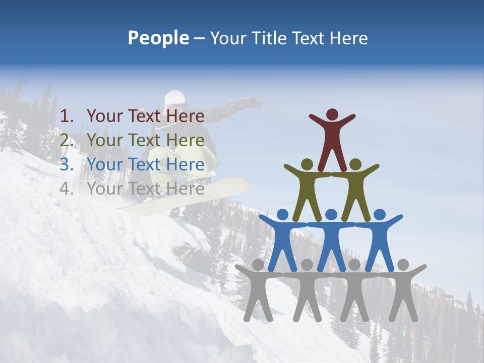 Holiday Blue Sun PowerPoint Template