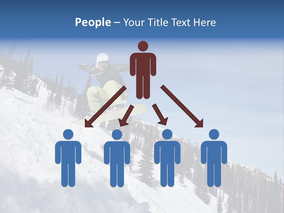 Holiday Blue Sun PowerPoint Template