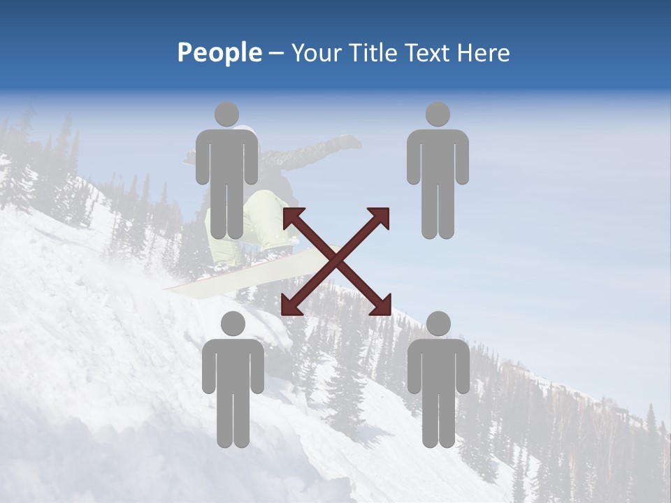 Holiday Blue Sun PowerPoint Template