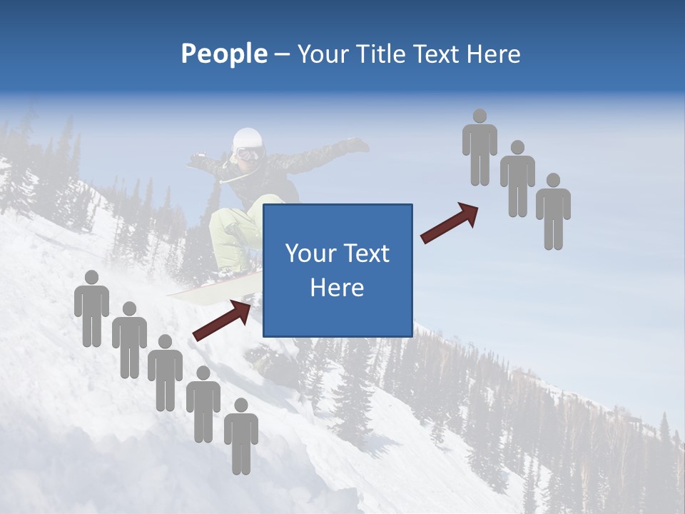 Holiday Blue Sun PowerPoint Template