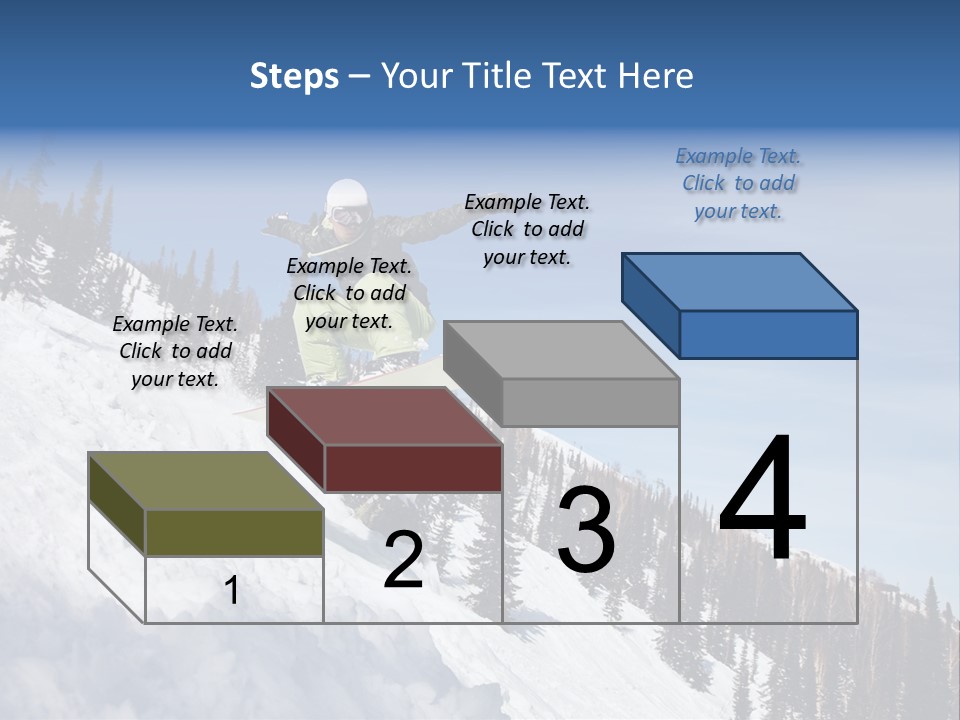 Holiday Blue Sun PowerPoint Template
