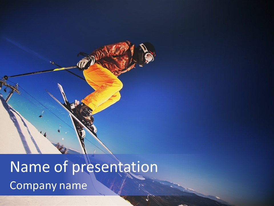 Copy Snow Play PowerPoint Template