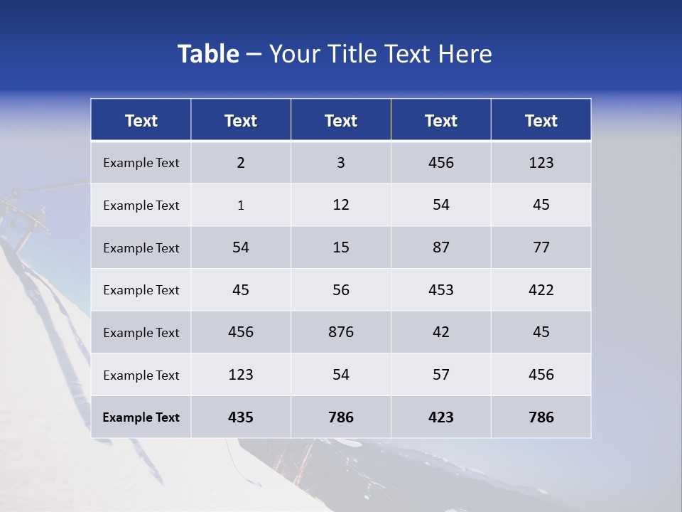 Copy Snow Play PowerPoint Template