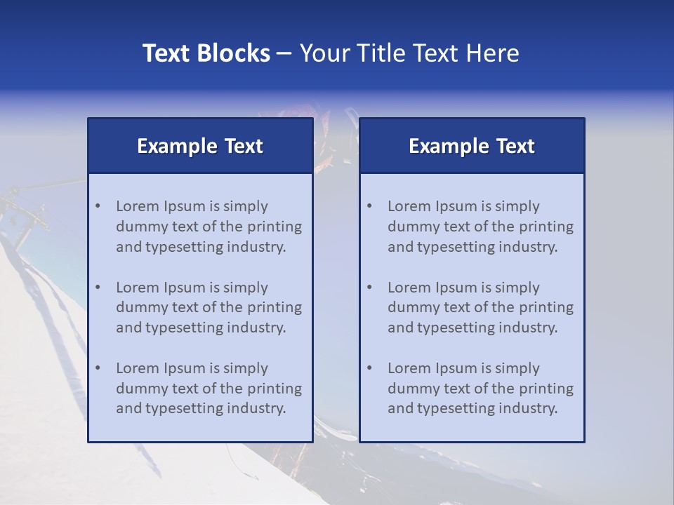Copy Snow Play PowerPoint Template