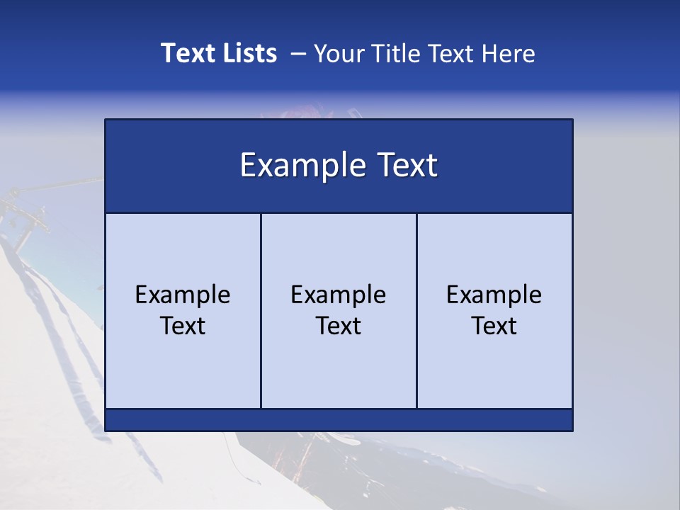 Copy Snow Play PowerPoint Template
