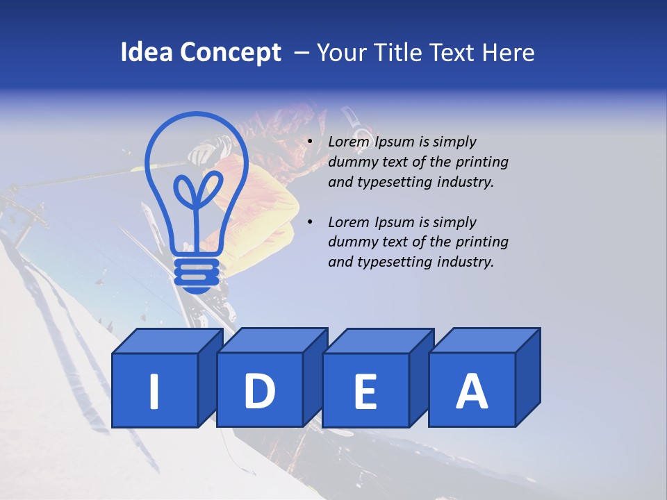 Copy Snow Play PowerPoint Template