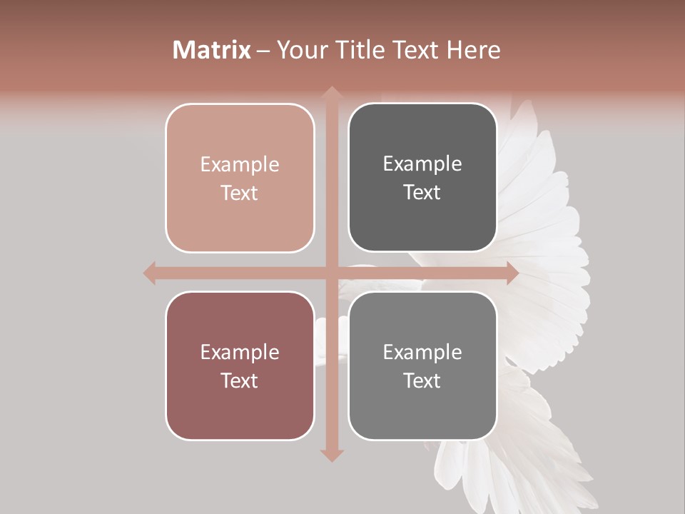 Feather Black Faith PowerPoint Template