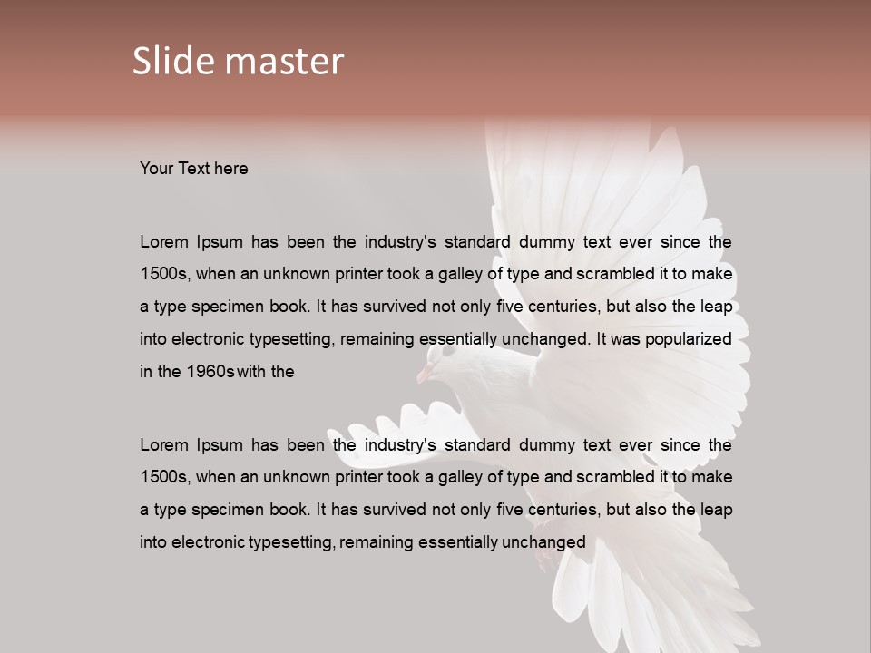 Feather Black Faith PowerPoint Template