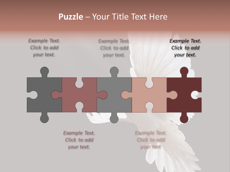 Feather Black Faith PowerPoint Template