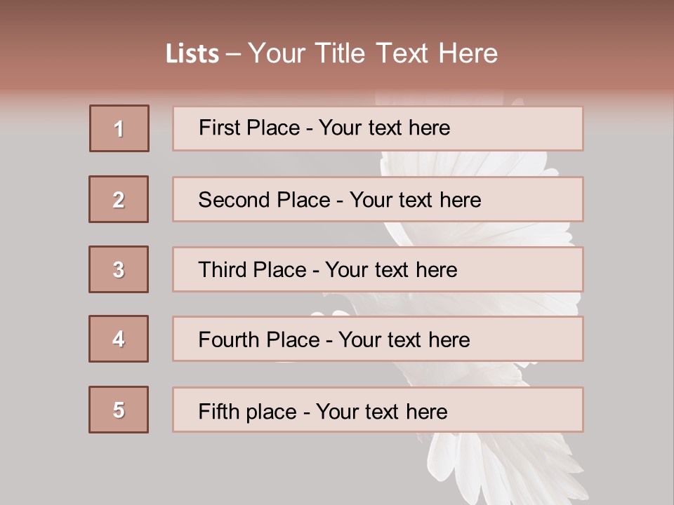 Feather Black Faith PowerPoint Template