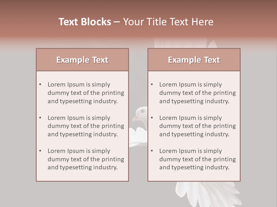 Feather Black Faith PowerPoint Template