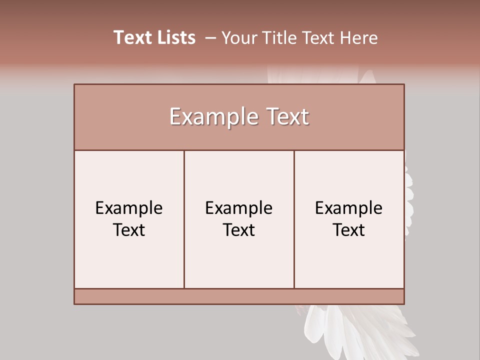 Feather Black Faith PowerPoint Template