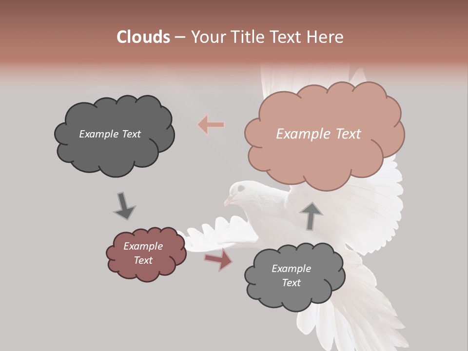 Feather Black Faith PowerPoint Template