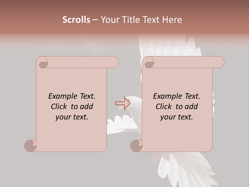 Feather Black Faith PowerPoint Template