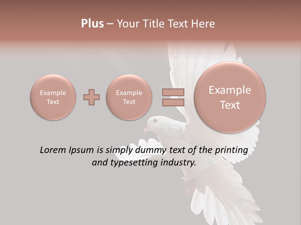 Feather Black Faith PowerPoint Template