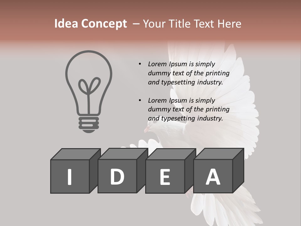 Feather Black Faith PowerPoint Template