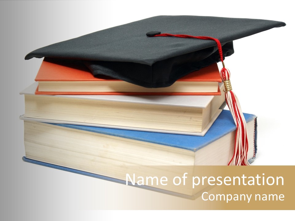 Graduation Accomplished Educate PowerPoint Template