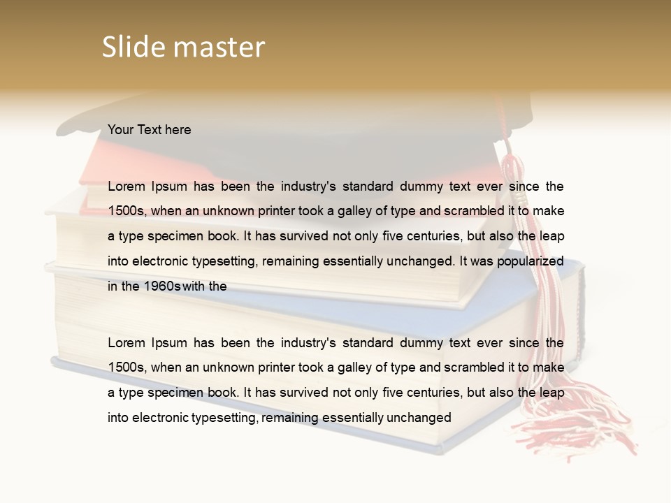 Graduation Accomplished Educate PowerPoint Template